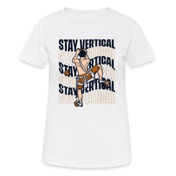 Stay Vertical Alpinklettern Sportklettern Kraxler - Frauen T-Shirt atmungsaktiv - Weiß - Vorne - AI Model Female 172 dark (172cm)