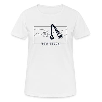 Michelangelo Création de la dépanneuse Adam - T-shirt respirant Femme - blanc - Devant - AI Model Female 172 dark (172cm)