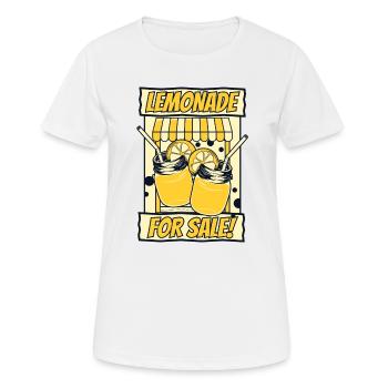 Limonade à vendre Limonade Vendeur Limonade - T-shirt respirant Femme - blanc - Devant - AI Model Female 172 dark (172cm)