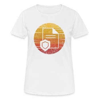 Retro Life Health Care Krankenmakler-Versicherung - Frauen T-Shirt atmungsaktiv - Weiß - Vorne - AI Model Female 172 dark (172cm)