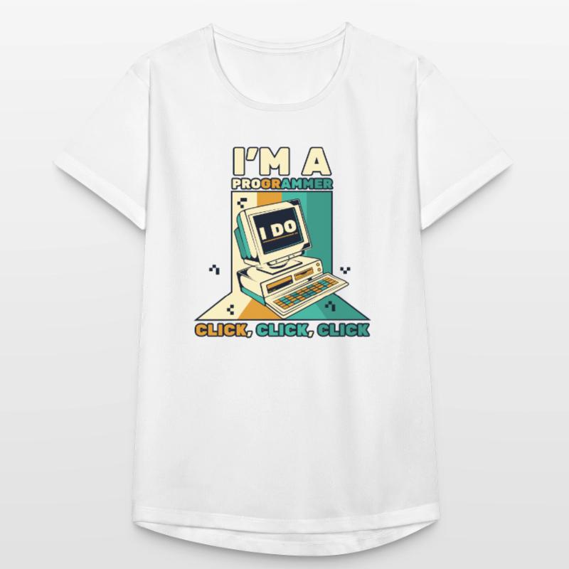 I'm A Programmer Click Software Engineer Coder Women's Breathable T-Shirt