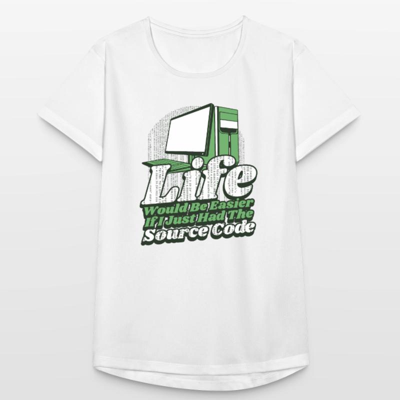 La vie serait plus facile Développeur Coder Programmeur T-shirt respirant Femme