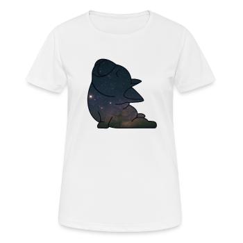 Rüde Vierbeiner Wauwau Hundebesitzer Yoga Hund - Frauen T-Shirt atmungsaktiv - Weiß - Vorne - AI Model Female 172 dark (172cm)