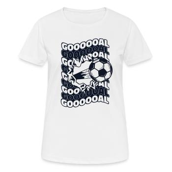 Goal Soccer Goal Keeper Futbol Coach Soccer - Women's Breathable T-Shirt - white - Front - AI Model Female 172 dark (172cm)