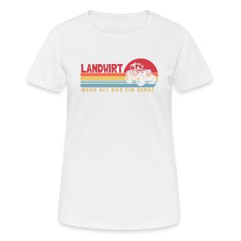 Farmer more than a profession organic farmer farmer - Women's Breathable T-Shirt - white - Front - AI Model Female 172 dark (172cm)