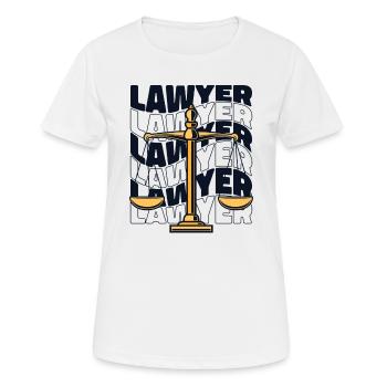 Rechtsanwalt Rechtsberater Generalanwalt Recht - Frauen T-Shirt atmungsaktiv - Weiß - Vorne - AI Model Female 172 dark (172cm)