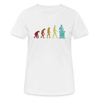 Rechtsanwalt Evolution Rechtsberater Generalstaatsanwalt - Frauen T-Shirt atmungsaktiv - Weiß - Vorne - AI Model Female 172 dark (172cm)