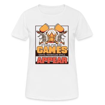 Until Pinholes Still Appear Car Spray Automotive - Women's Breathable T-Shirt - white - Front - AI Model Female 172 dark (172cm)