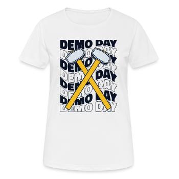 Demo Day Home Wrecker Demolition Contractor House - Women's Breathable T-Shirt - white - Front - AI Model Female 172 dark (172cm)