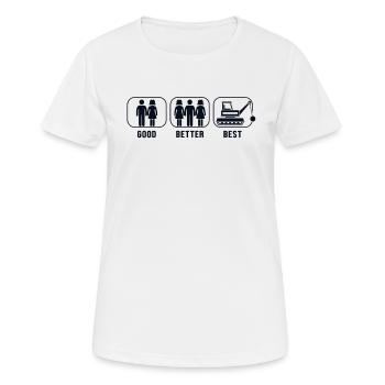 Good Better Best Demolition Home Wrecker House - Women's Breathable T-Shirt - white - Front - AI Model Female 172 dark (172cm)