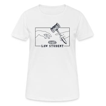 Michelangelo Gründung von Adam Jura Student Jura - Frauen T-Shirt atmungsaktiv - Weiß - Vorne - AI Model Female 172 dark (172cm)
