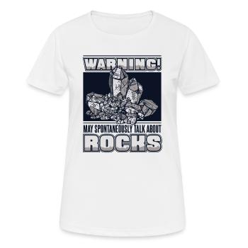peut parler spontanément de roches minérales - T-shirt respirant Femme - blanc - Devant - AI Model Female 172 dark (172cm)