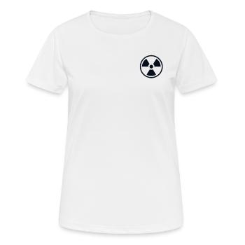 Kernkraft Logo Emblem Energie Uran Kernkraft - Frauen T-Shirt atmungsaktiv - Weiß - Vorne - AI Model Female 172 dark (172cm)