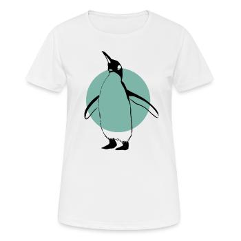 Seevogel König Kaiserpinguin Liebhaber Pinguin - Frauen T-Shirt atmungsaktiv - Weiß - Vorne - AI Model Female 172 dark (172cm)