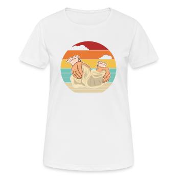 Retro Bread Dough Bread Maker Bread Queen Lover - Women's Breathable T-Shirt - white - Front - AI Model Female 172 dark (172cm)