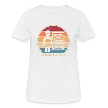 Retro Bread Maker Bread Dough Bread Queen Lover - Women's Breathable T-Shirt - white - Front - AI Model Female 172 dark (172cm)