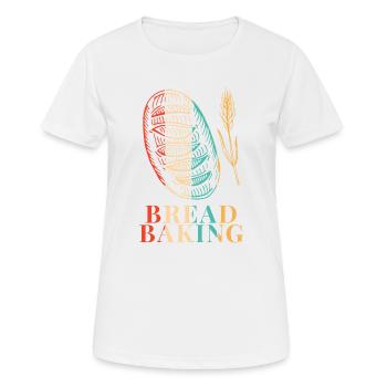 Retro Bread Maker Bread Dough Bread Queen Lover - Women's Breathable T-Shirt - white - Front - AI Model Female 172 dark (172cm)