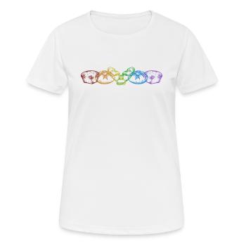 Bread Baking LGBT Rainbow Bread Dough Lover Bread - Women's Breathable T-Shirt - white - Front - AI Model Female 172 dark (172cm)