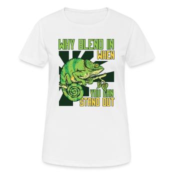 Warum sich einfügen, wenn Sie sich von Panther abheben können - Frauen T-Shirt atmungsaktiv - Weiß - Vorne - AI Model Female 172 dark (172cm)