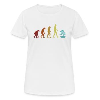 Bonsai Evolution Penjing Indoor Bonsai Bonsai - Women's Breathable T-Shirt - white - Front - AI Model Female 172 dark (172cm)