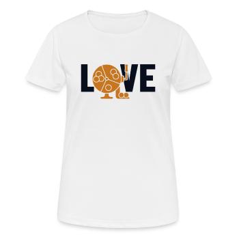 Bingo Love Professional Caller Daubers Bingo - Women's Breathable T-Shirt - white - Front - AI Model Female 172 dark (172cm)