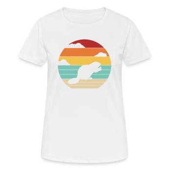 Retro Eurasischer Castor Canadensis Nordamerikanisch - Frauen T-Shirt atmungsaktiv - Weiß - Vorne - AI Model Female 172 dark (172cm)