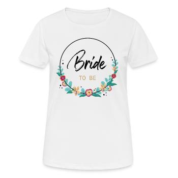 Bride to be bachelorette party bridal graphic - Women's Breathable T-Shirt - white - Front - AI Model Female 172 dark (172cm)
