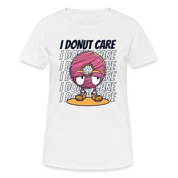 I Donut Pflege Donut Glasur Maker Liebhaber Donut - Frauen T-Shirt atmungsaktiv - Weiß - Vorne - AI Model Female 172 dark (172cm)