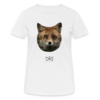 Renard Caninés Renard roux Canidés Renard amoureux Renard - T-shirt respirant Femme - blanc - Devant - AI Model Female 172 dark (172cm)