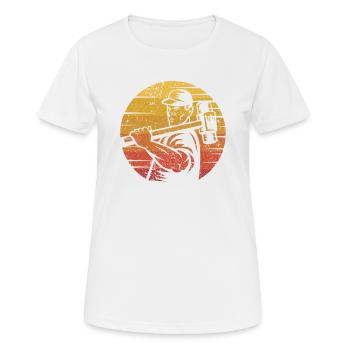 Retro Home Improvement Maison des experts en démolition domiciliaire - T-shirt respirant Femme - blanc - Devant - AI Model Female 172 dark (172cm)