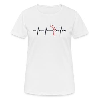 Herzschlag Oper Haus Tenor Sänger Sänger Oper - Frauen T-Shirt atmungsaktiv - Weiß - Vorne - AI Model Female 172 dark (172cm)