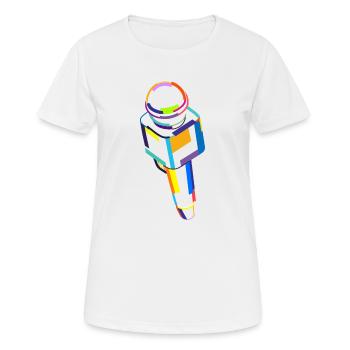 Opera House Tenor Singer Vocalist Lover Opera - Women's Breathable T-Shirt - white - Front - AI Model Female 172 dark (172cm)