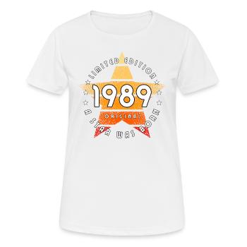 A Star was born 1989 original limited edition - Women's Breathable T-Shirt - white - Front - AI Model Female 172 dark (172cm)