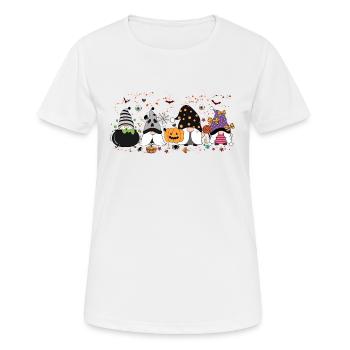 Es ist die Jahreszeit, Halloween Gnomes, Thanksgiving Gif - Frauen T-Shirt atmungsaktiv - Weiß - Vorne - AI Model Female 172 dark (172cm)