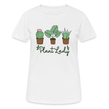 Plant Lady, Plant Lady, Jardinage, plante maman - T-shirt respirant Femme - blanc - Devant - AI Model Female 172 dark (172cm)