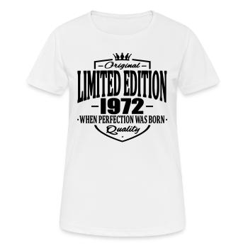 Limited edition 1972 - Frauen T-Shirt atmungsaktiv - Weiß - Vorne - AI Model Female 172 dark (172cm)