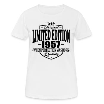 Limited edition 1957 - Women's Breathable T-Shirt - white - Front - AI Model Female 172 dark (172cm)
