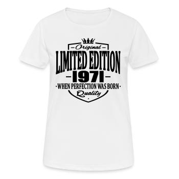 Limited edition 1971 - Women's Breathable T-Shirt - white - Front - AI Model Female 172 dark (172cm)