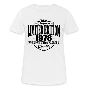 Limited edition 1978 - Women's Breathable T-Shirt - white - Front - AI Model Female 172 dark (172cm)