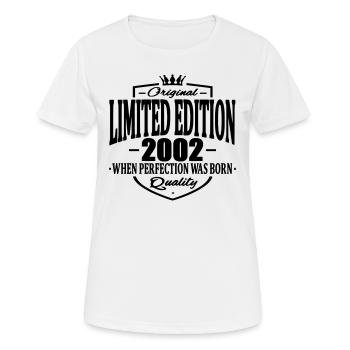 Limited edition 2002 - Women's Breathable T-Shirt - white - Front - AI Model Female 172 dark (172cm)