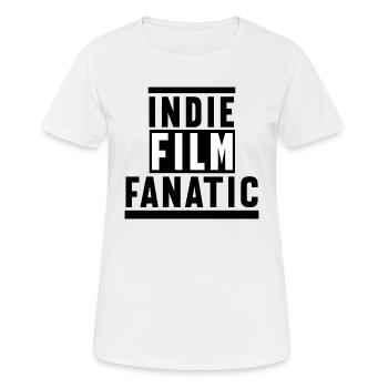 FilmsDéclaration de théâtre Cineast Binge Watching - T-shirt respirant Femme - blanc - Devant - AI Model Female 172 dark (172cm)