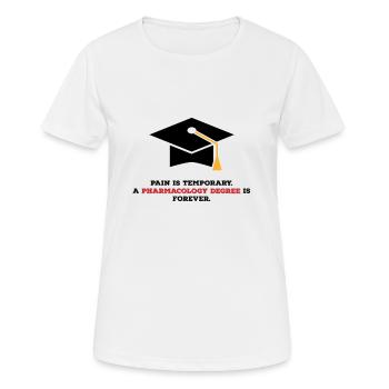 Pharmdegree - Women's Breathable T-Shirt - white - Front - AI Model Female 172 dark (172cm)