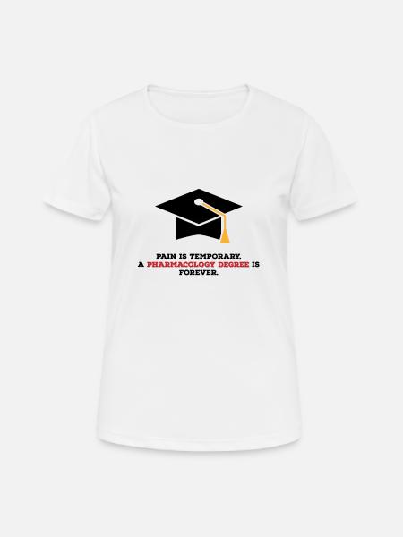 Pharmdegree - Women's Breathable T-Shirt - white