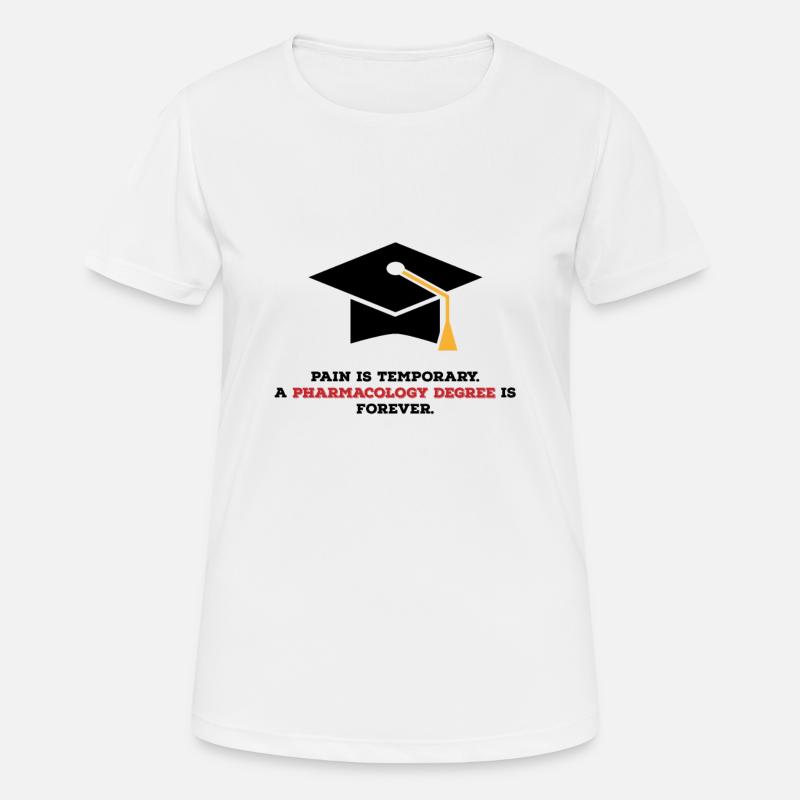 Pharmdegree - Women's Breathable T-Shirt - white