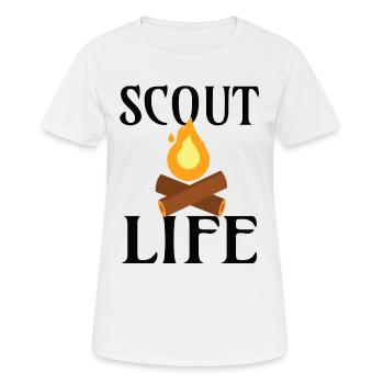 SCOUT: Scout Life - Frauen T-Shirt atmungsaktiv - Weiß - Vorne - AI Model Female 172 dark (172cm)