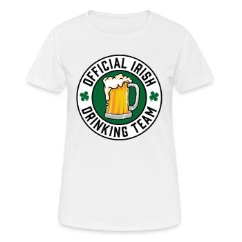 Official Irish Drinking Team - Women's Breathable T-Shirt - white - Front - AI Model Female 172 dark (172cm)