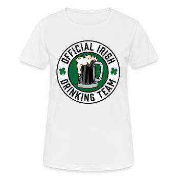 Official Irish Drinking Team - Women's Breathable T-Shirt - white - Front - AI Model Female 172 dark (172cm)