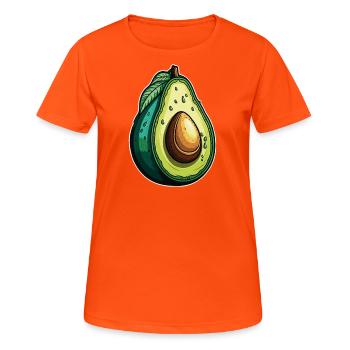 Avocat - T-shirt respirant Femme - orange néon - Devant - AI Model Female 172 dark (172cm)