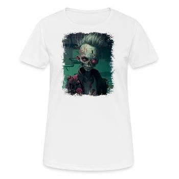 Alien Zombie Punk - Women's Breathable T-Shirt - white - Front - AI Model Female 172 dark (172cm)