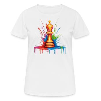 Bishop, Chess, Horse - Women's Breathable T-Shirt - white - Front - AI Model Female 172 dark (172cm)